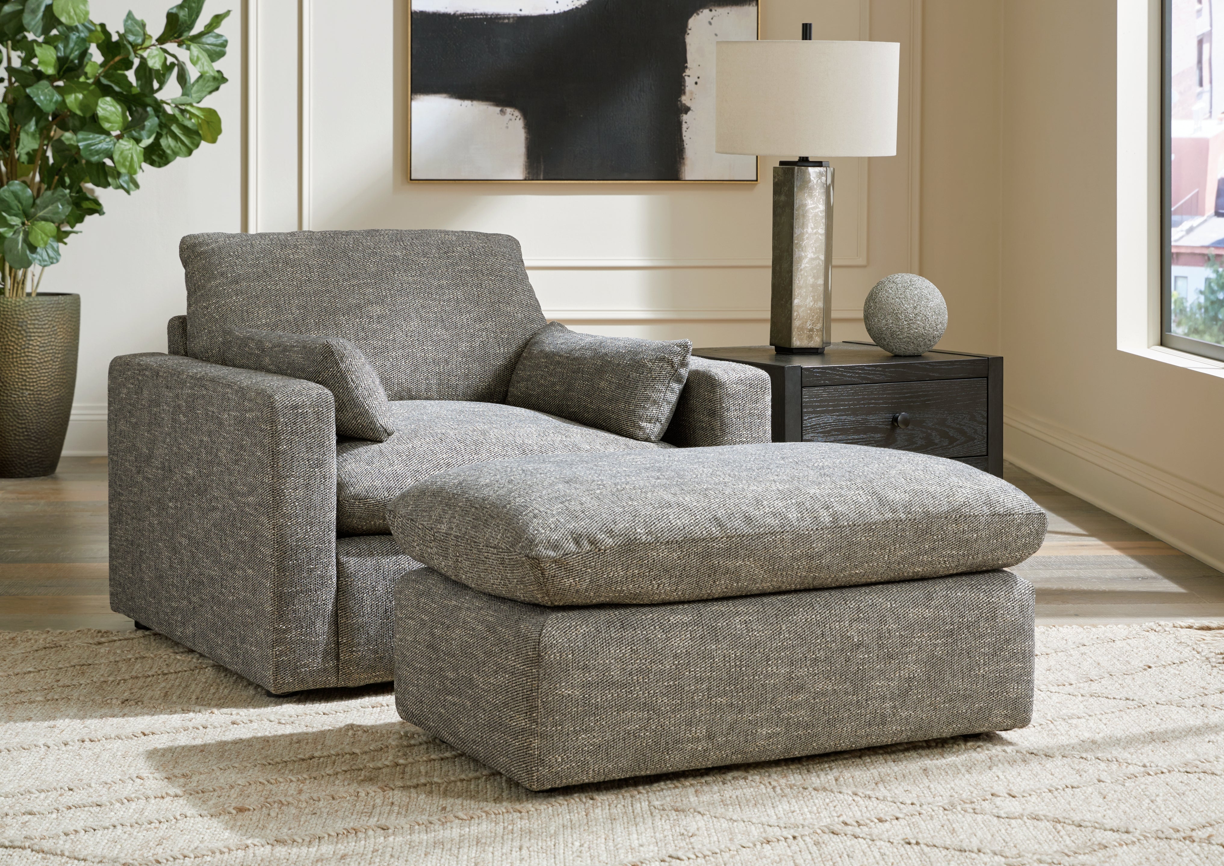 J&M Furniture - Ashley Furniture - Dramatic Oversized Chair and Ottoman - Oversized Chair and Ottoman - 11702U2
