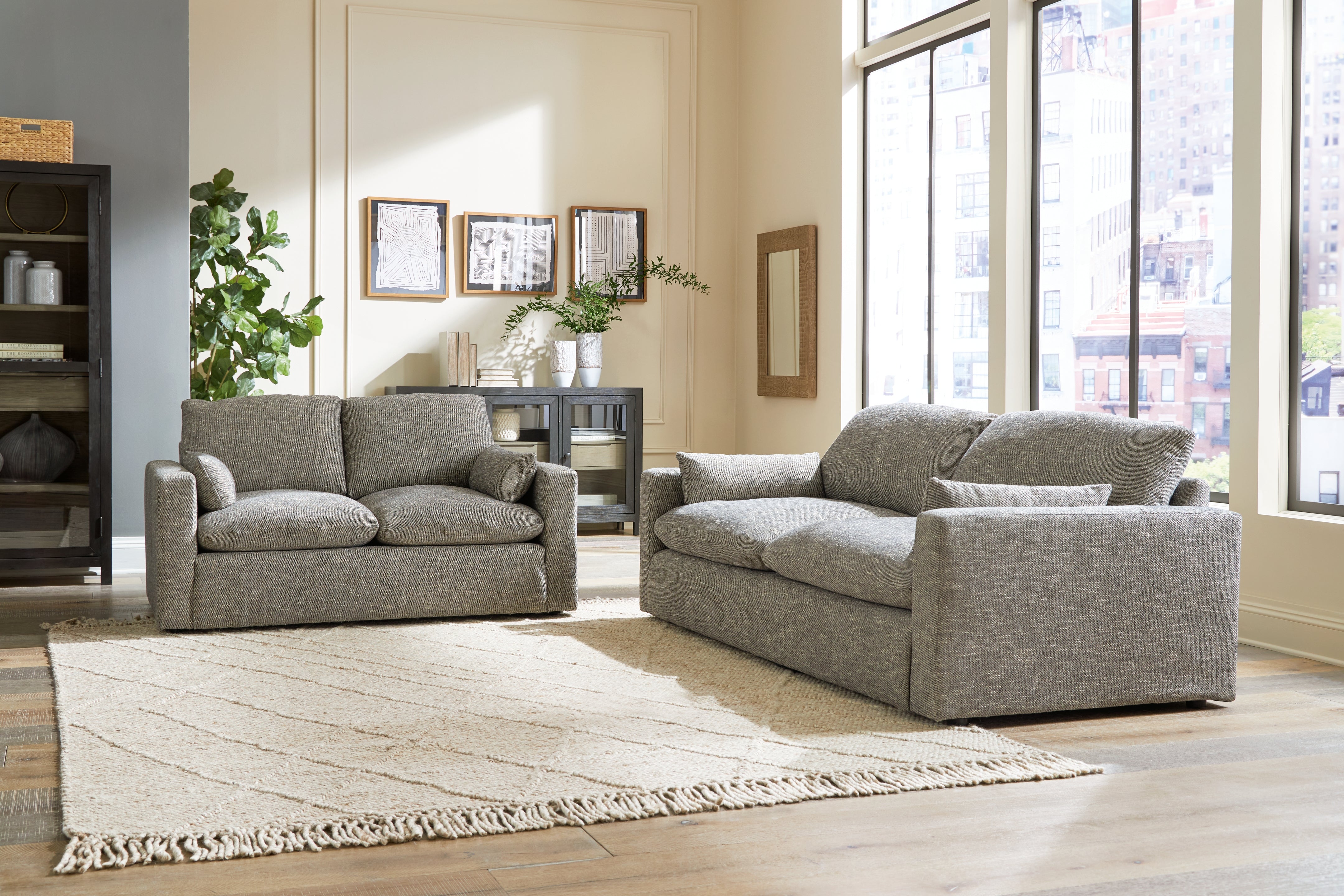 J&M Furniture - Ashley Furniture - Dramatic Sofa and Loveseat - Sofa and Loveseat - 11702U1
