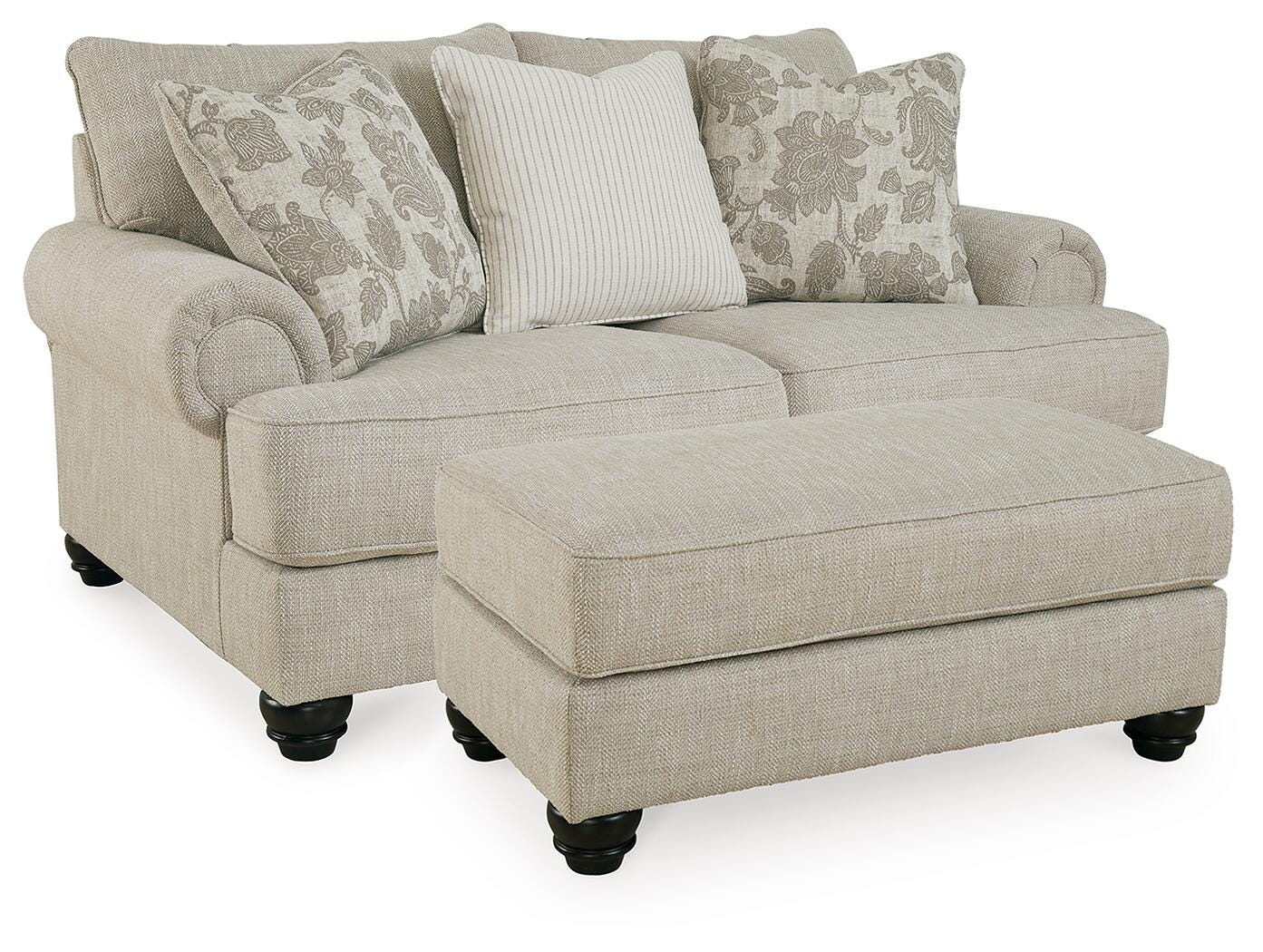 J&M Furniture - Ashley Furniture - Asanti Loveseat and Ottoman - Loveseat and Ottoman - 13201U5