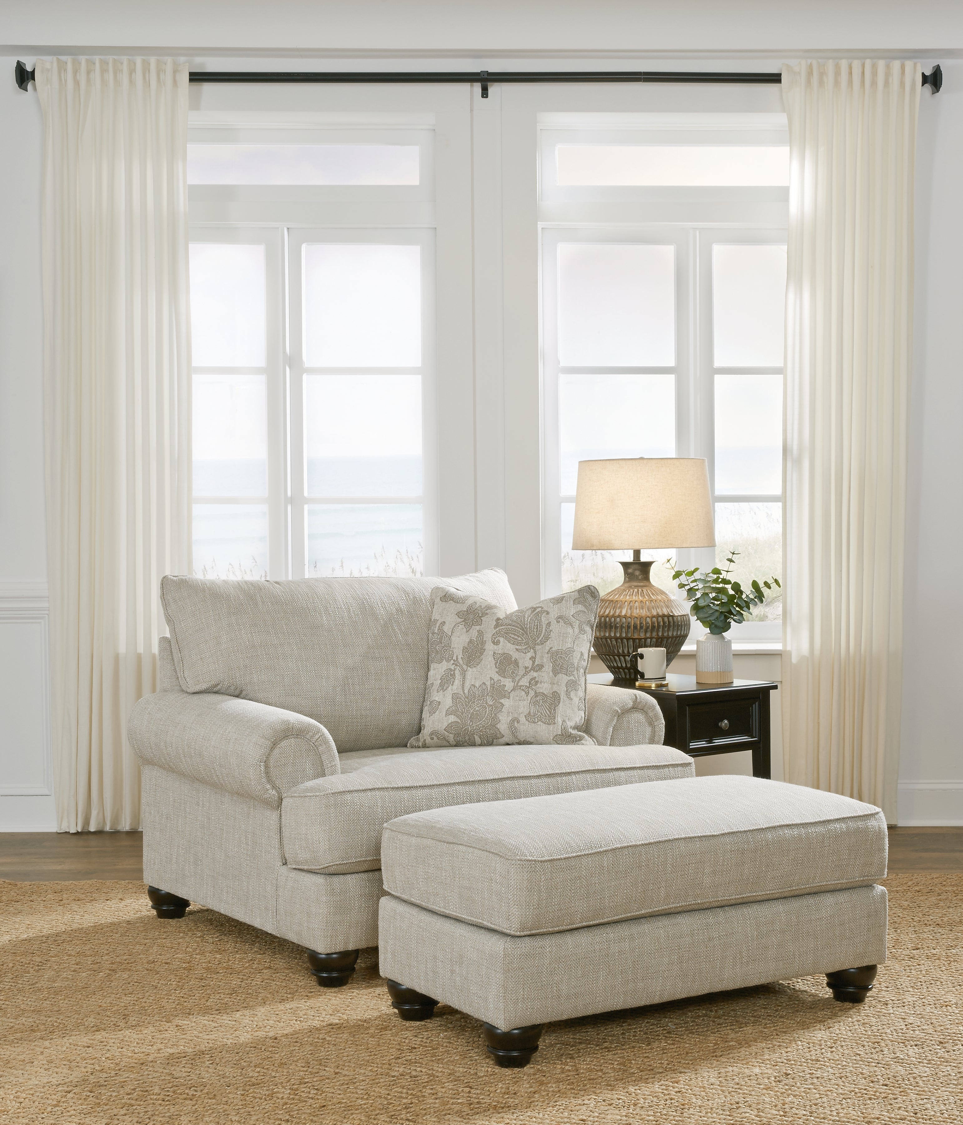 J&M Furniture - Ashley Furniture - Asanti Oversized Chair and Ottoman - Oversized Chair and Ottoman - 13201U3