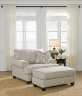 J&M Furniture - Ashley Furniture - Asanti Oversized Chair and Ottoman - Oversized Chair and Ottoman - 13201U3