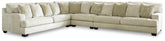 J&M Furniture - Ashley Furniture - Rawcliffe 4-Piece Sectional - LAF 4-Piece Sectional / Parchment - 19604S2