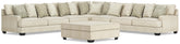J&M Furniture - Ashley Furniture - Rawcliffe 5-Piece Sectional and Oversized Ottoman - 5-Piece Sectional and Oversized Ottoman - 19604U4