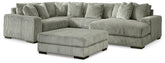 J&M Furniture - Ashley Furniture - Lindyn 4-Piece Sectional with Chaise and Oversized Accent Ottoman - 4-Piece Sectional with Chaise and Oversized Accent Ottoman - 21105U12
