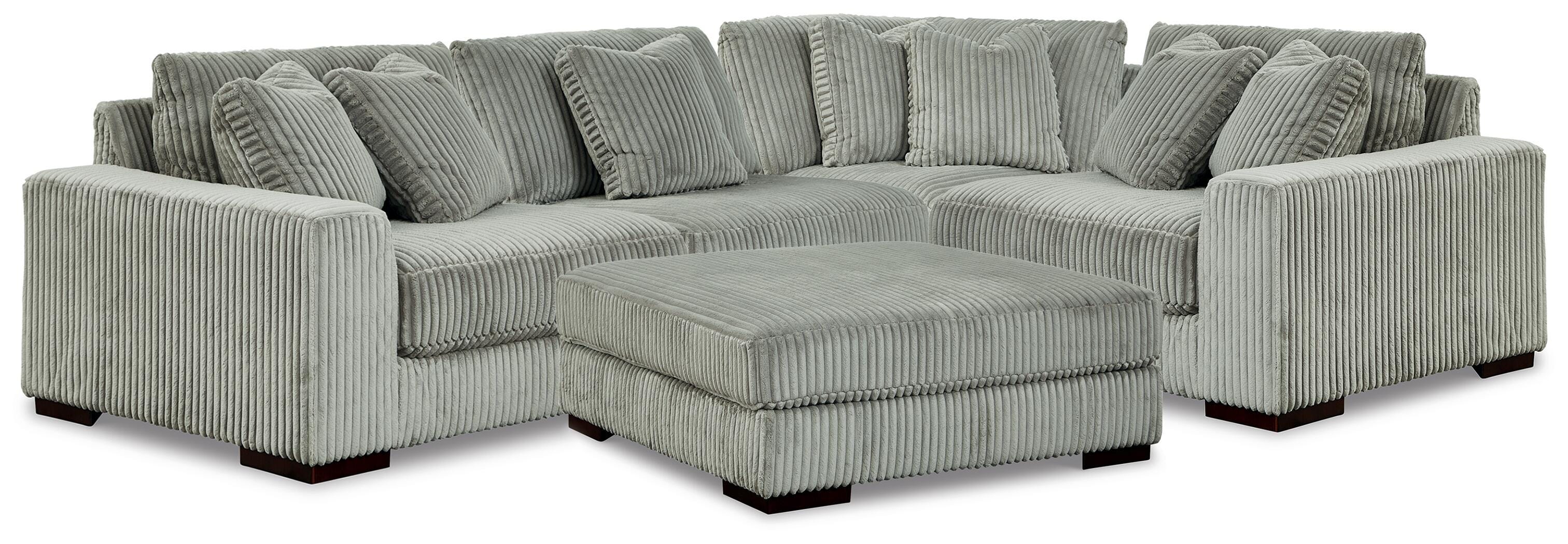 J&M Furniture - Ashley Furniture - Lindyn 4-Piece Sectional and Ottoman - 4-Piece Sectional and Ottoman - 21105U7