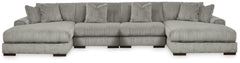 J&M Furniture - Ashley Furniture - Lindyn 4-Piece Sectional with Double Chaise - 4-Piece Sectional with Double Chaise - 21105S20