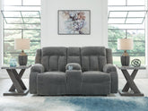 J&M Furniture - Ashley Furniture - Observation Power Reclining Loveseat with Console - DBL REC PWR Loveseat w/Console - PC2140596