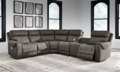 J&M Furniture - Ashley Furniture - Hoopster 6-Piece Power Reclining Sectional - 6-Piece Power Reclining Sectional - 23703S5