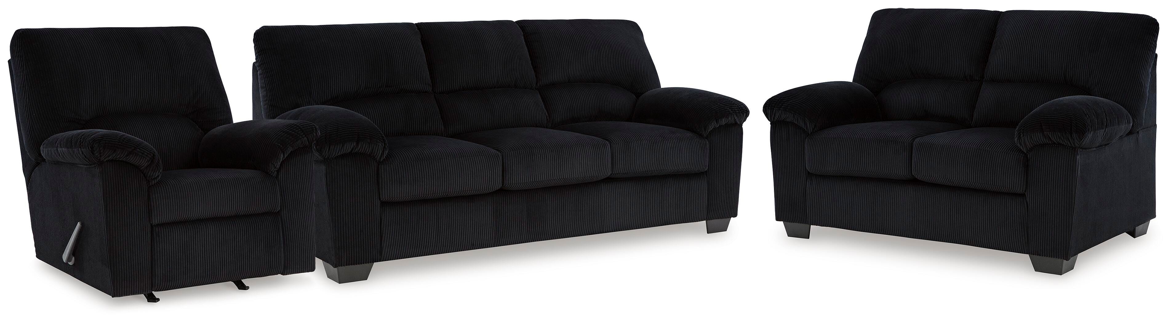 J&M Furniture - Ashley Furniture - SimpleJoy Sofa, Loveseat and Recliner - Sofa, Loveseat and Recliner - 24204U2