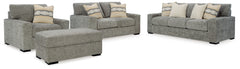 J&M Furniture - Ashley Furniture - Dunmor Sofa, Loveseat, Oversized Chair and Ottoman - Sofa, Loveseat, Oversized Chair and Ottoman - 24904U3