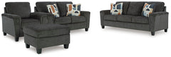 J&M Furniture - Ashley Furniture - Erinslane Sofa, Loveseat, Chair and Ottoman - Sofa, Loveseat, Chair and Ottoman - 25206U3