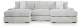 J&M Furniture - Ashley Furniture - Stupendous 3-Piece Sectional with Double Chaise - RAF 3-Piece Sectional with Double Chaise - 25903S4