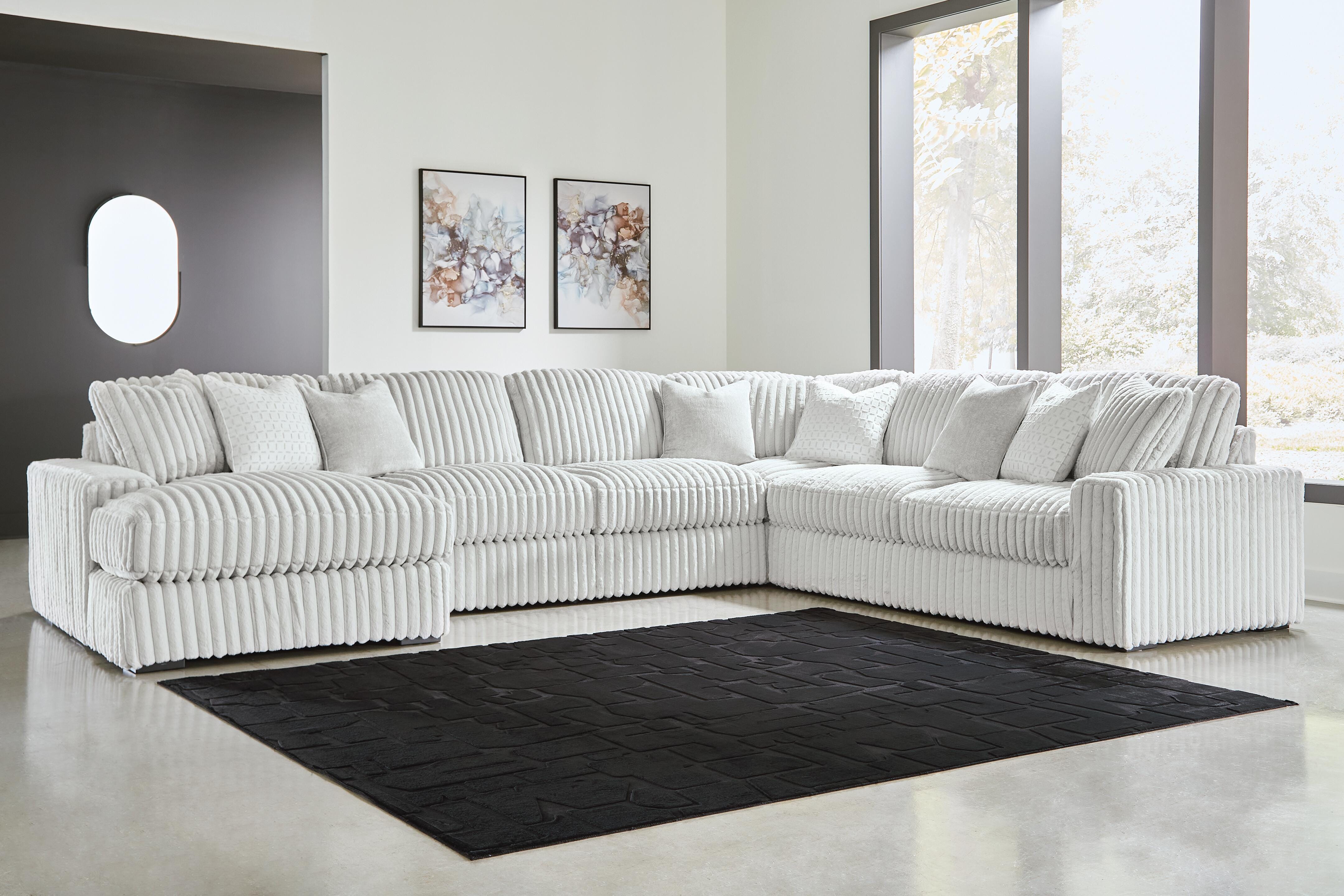 J&M Furniture - Ashley Furniture - Stupendous 5-Piece Sectional with Chaise - RAF 5-Piece Sectional with Chaise - 25903S8
