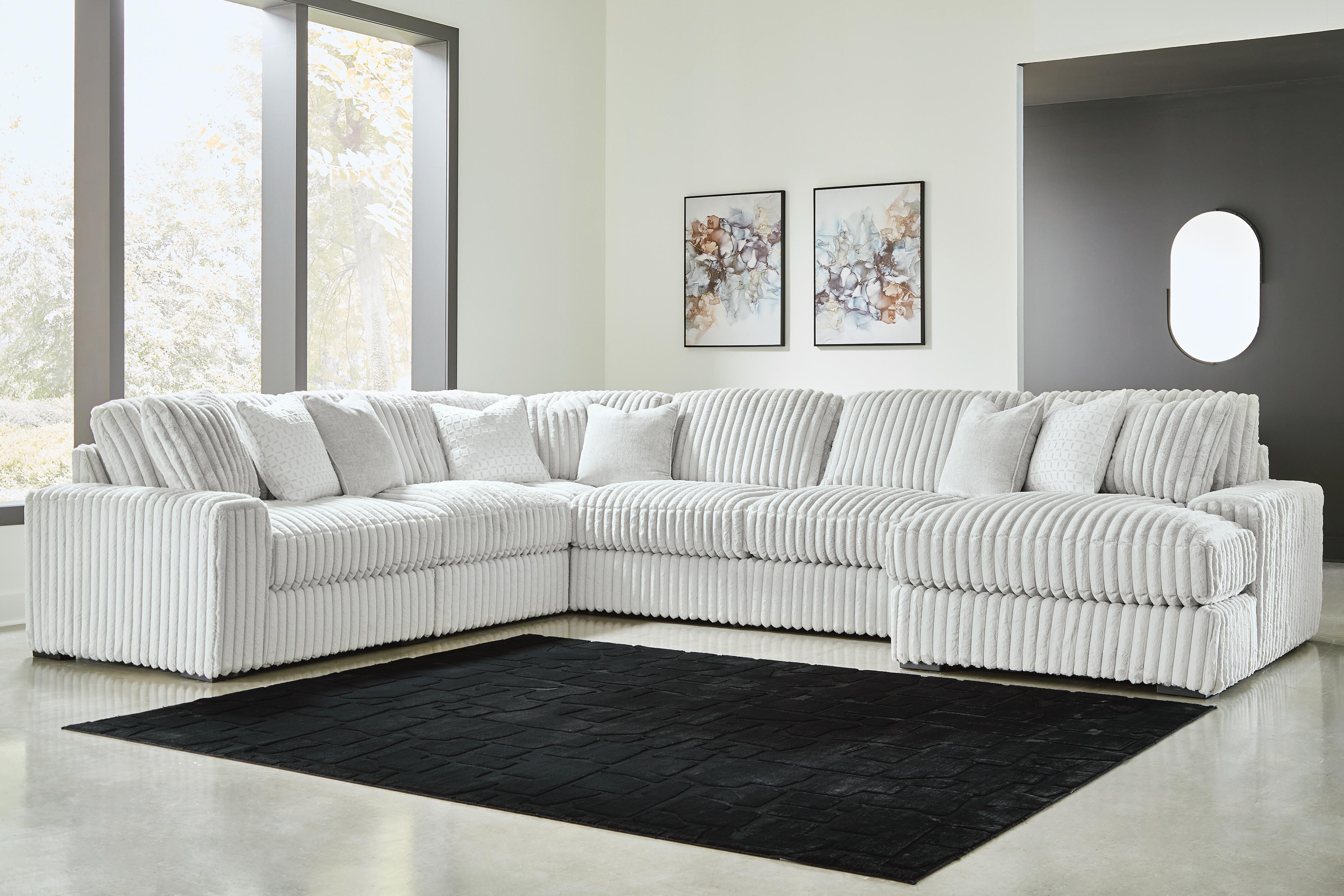 J&M Furniture - Ashley Furniture - Stupendous 6-Piece Sectional with Chaise - RAF 6-Piece Sectional with Chaise - 25903S22
