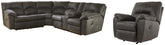 J&M Furniture - Ashley Furniture - Tambo 2-Piece Sectional with Recliner - 2-Piece Sectional with Recliner - 27801U1
