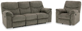 J&M Furniture - Ashley Furniture - Alphons Reclining Sofa and Recliner - Reclining Sofa and Recliner - 28201U3