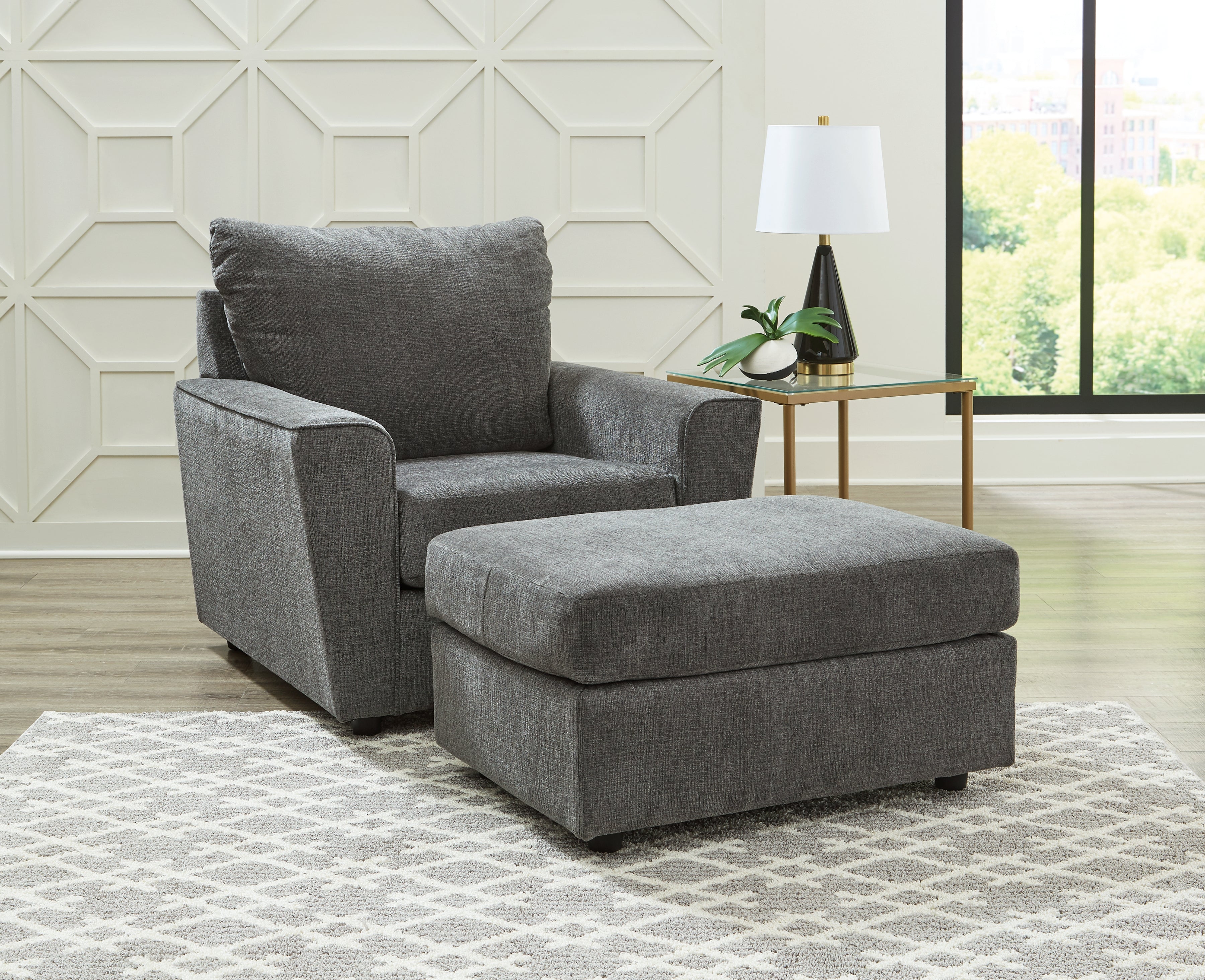 J&M Furniture - Ashley Furniture - Stairatt Chair and Ottoman - Chair and Ottoman - 28502U2