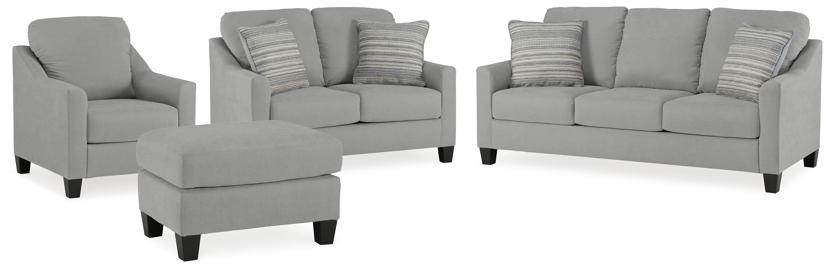 J&M Furniture - Ashley Furniture - Adlai Sofa, Loveseat, Chair and Ottoman - Sofa, Loveseat, Chair and Ottoman - 30103U3