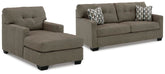 J&M Furniture - Ashley Furniture - Mahoney Full Sofa Sleeper and Chaise - Full Sofa Sleeper and Chaise - 31005U3