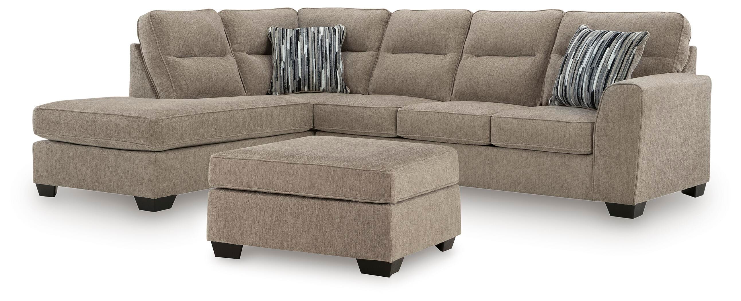 J&M Furniture - Ashley Furniture - Olten 2-Piece Sectional with Chaise and Ottoman - 2-Piece Sectional with Chaise and Ottoman - 31304U2