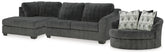 J&M Furniture - Ashley Furniture - Biddeford 2-Piece Sectional and Oversized Swivel Accent Chair - 2-Piece Sectional and Oversized Swivel Accent Chair - 35504U2