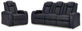 J&M Furniture - Ashley Furniture - Fyne-Dyme Power Reclining Sofa and Power Recliner - Power Reclining Sofa and Power Recliner - 36603U3