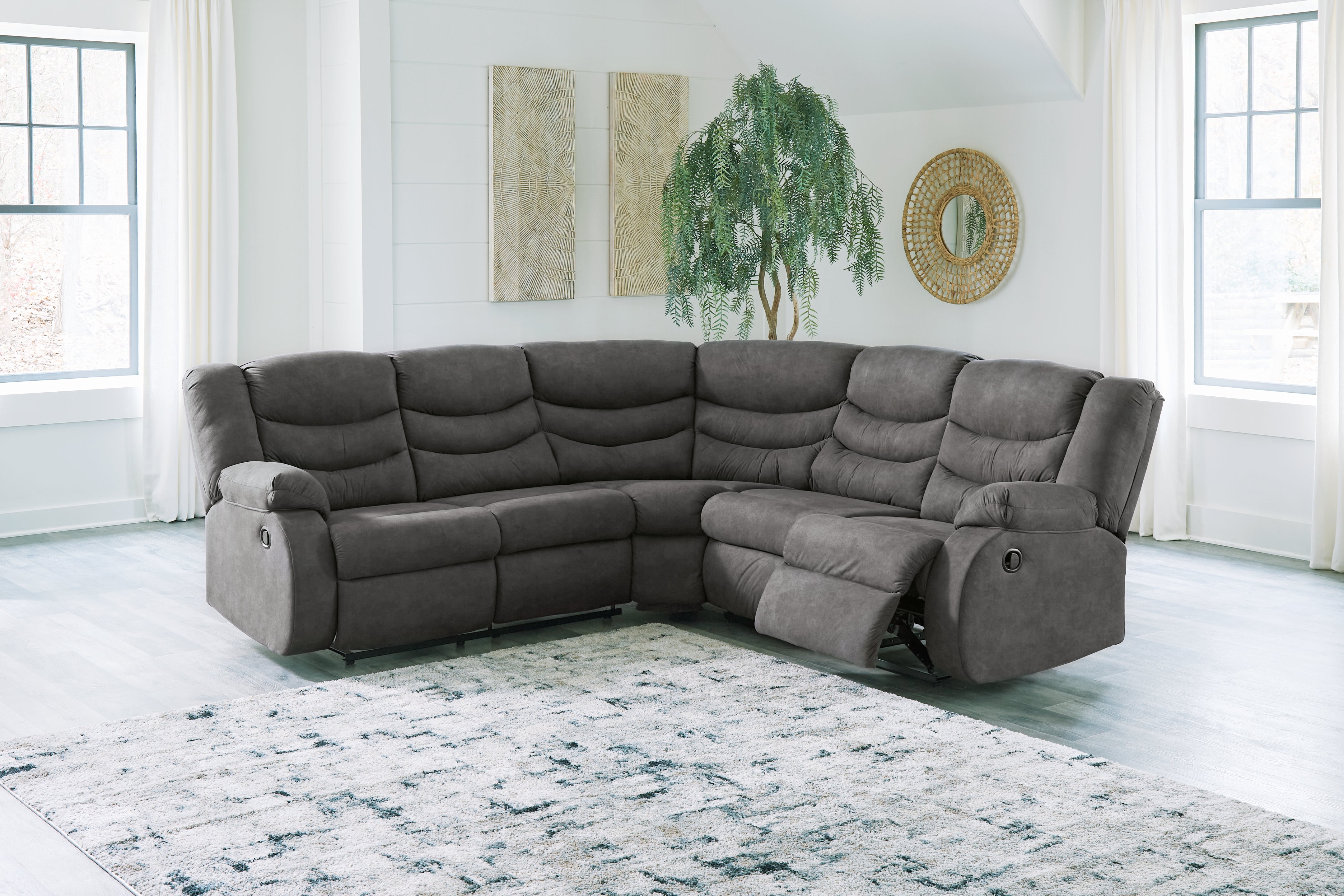 J&M Furniture - Ashley Furniture - Partymate 2-Piece Reclining Sectional - 2-Piece Reclining Sectional - 36903S2