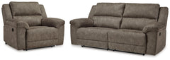 J&M Furniture - Ashley Furniture - Laresview Reclining Sofa and Oversized Recliner - Reclining Sofa and Oversized Recliner - 37203U3