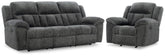 J&M Furniture - Ashley Furniture - Frohn Reclining Sofa and Recliner - Reclining Sofa and Recliner - 37406U2