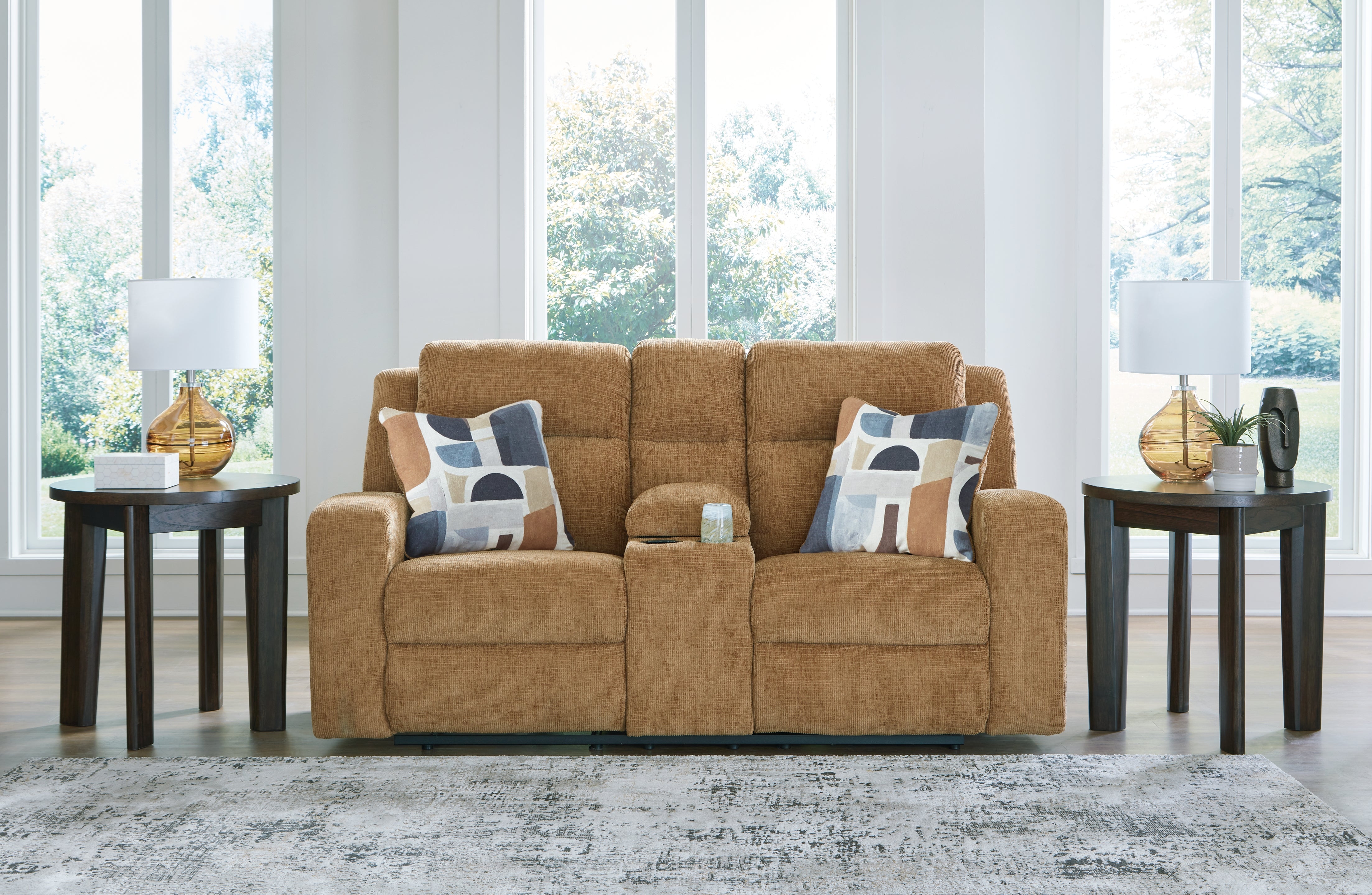 J&M Furniture - Ashley Furniture - Kanlow Reclining Loveseat with Console - DBL Rec Loveseat w/Console - 3860594