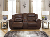 J&M Furniture - Ashley Furniture - Stoneland Power Reclining Loveseat with Console - DBL REC PWR Loveseat w/Console - 3990496