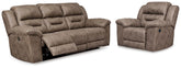 J&M Furniture - Ashley Furniture - Stoneland Power Reclining Sofa and Manual Recliner - Power Reclining Sofa and Manual Recliner - 39905U12