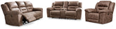 J&M Furniture - Ashley Furniture - Stoneland Power Reclining Sofa, Loveseat and Recliner - Power Reclining Sofa, Loveseat and Recliner - 39905U5