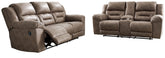 J&M Furniture - Ashley Furniture - Stoneland Reclining Sofa and Loveseat - Reclining Sofa and Loveseat - 39905U1
