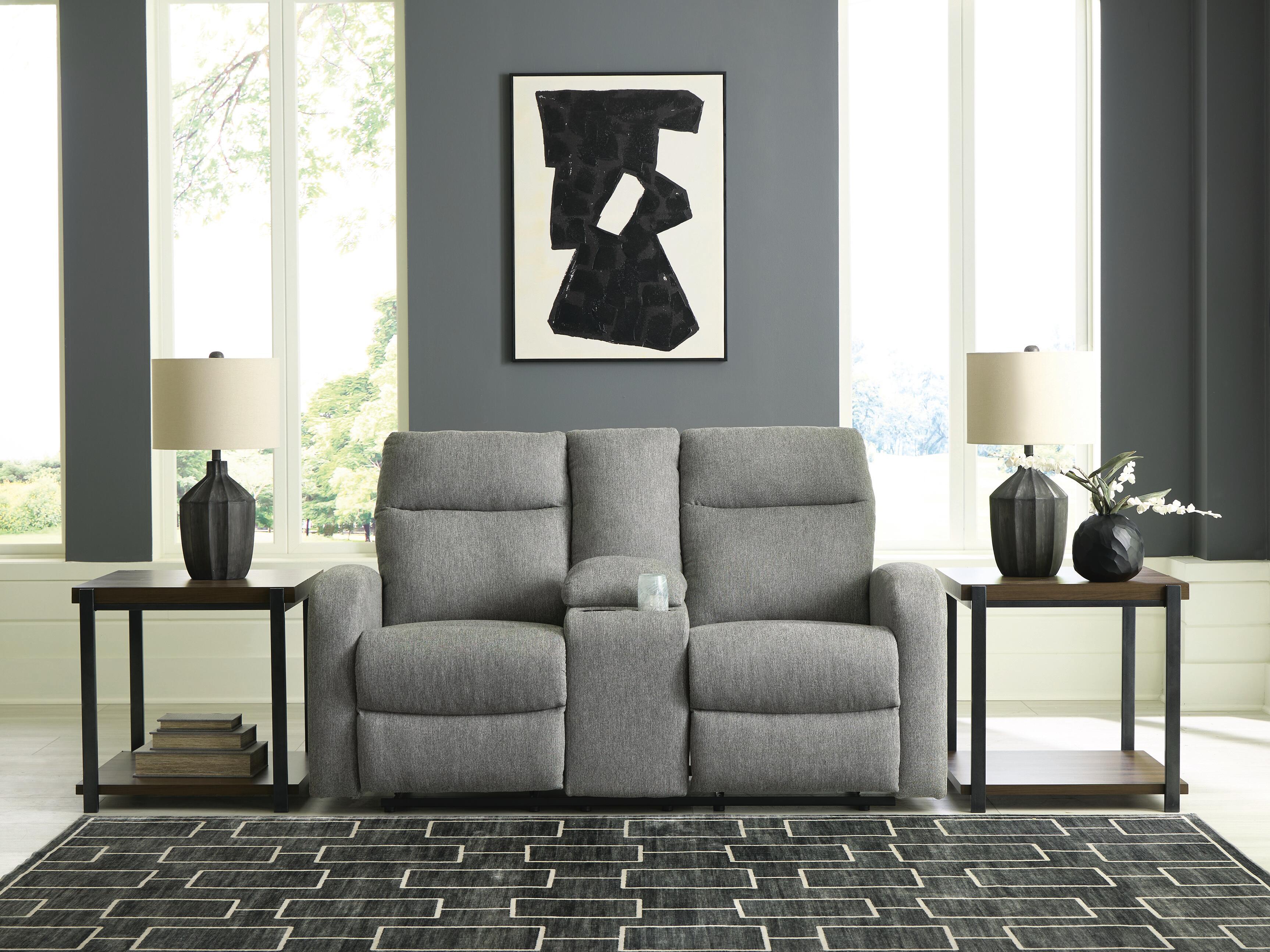 J&M Furniture - Ashley Furniture - Gauntlet Reclining Loveseat with Console - DBL Rec Loveseat w/Console - PC4220494