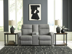 J&M Furniture - Ashley Furniture - Gauntlet Reclining Loveseat with Console - DBL Rec Loveseat w/Console - PC4220494