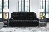J&M Furniture - Ashley Furniture - Rhines Falls Power Reclining Sofa with Drop Down Table - REC PWR Sofa w/Drop Down Table - PC4280599