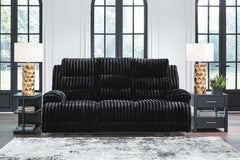 J&M Furniture - Ashley Furniture - Rhines Falls Power Reclining Sofa with Drop Down Table - REC PWR Sofa w/Drop Down Table - PC4280599