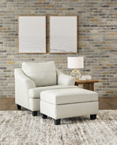 J&M Furniture - Ashley Furniture - Genoa Oversized Chair and Ottoman - Oversized Chair and Ottoman - 47704U3
