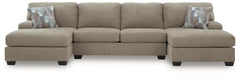 Newellen 3-Piece Sleeper Sectional with Double Chaise