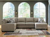 J&M Furniture - Ashley Furniture - Newellen 3-Piece Sectional with Chaise - LAF 3-Piece Sectional with Chaise - 48404S2