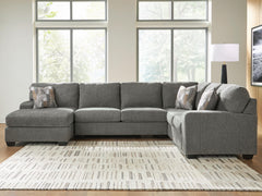 J&M Furniture - Ashley Furniture - Clarington 3-Piece Sleeper Sectional with Chaise - RAF 3-Piece Sleeper Sectional with Chaise - PC48405S5
