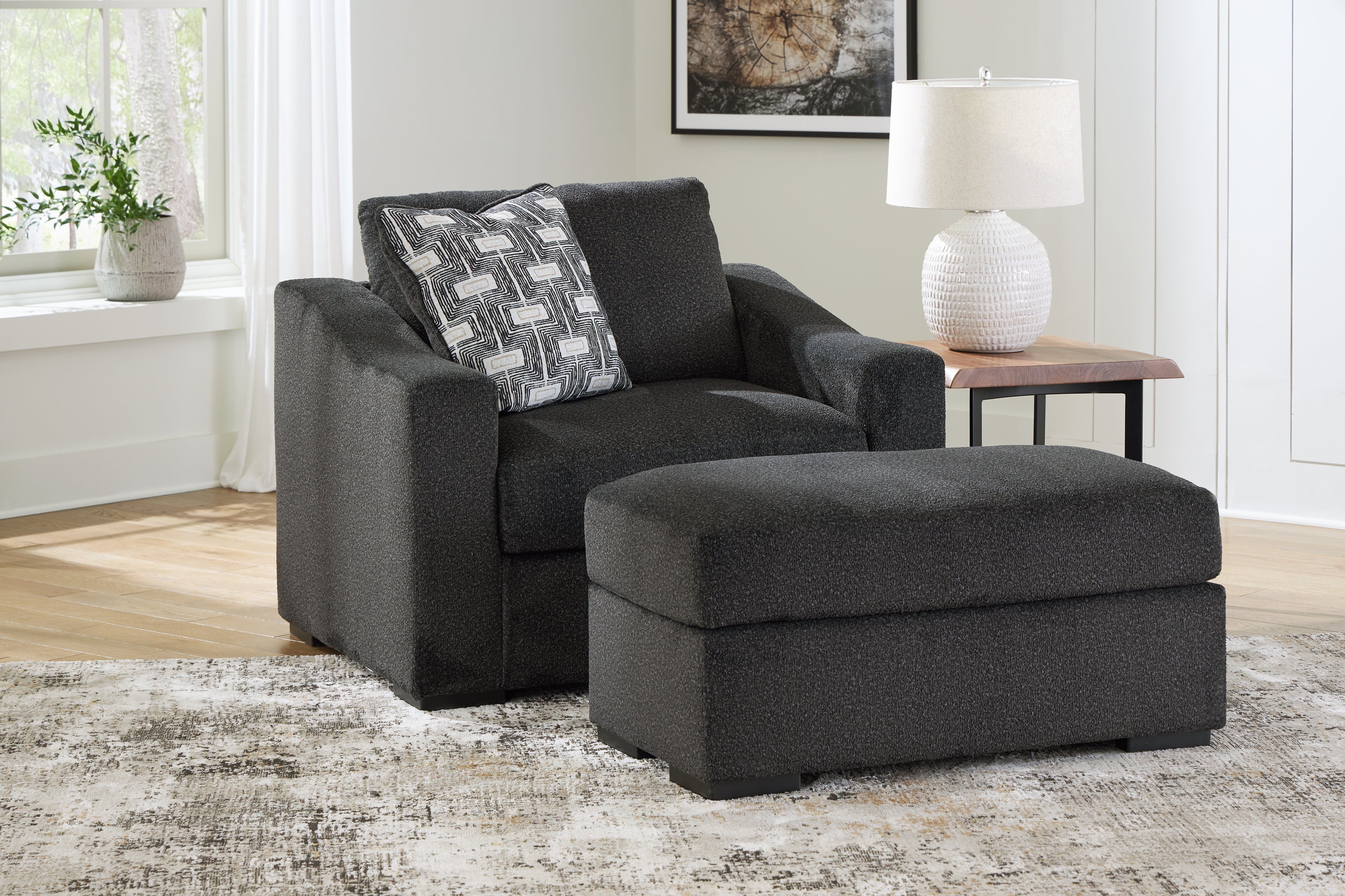 J&M Furniture - Ashley Furniture - Wryenlynn Oversized Chair and Ottoman - Oversized Chair and Ottoman - 49405U2