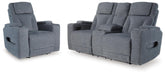 J&M Furniture - Ashley Furniture - Studio Cave Power Reclining Loveseat and Power Recliner - Power Reclining Loveseat and Power Recliner - PC49802U2