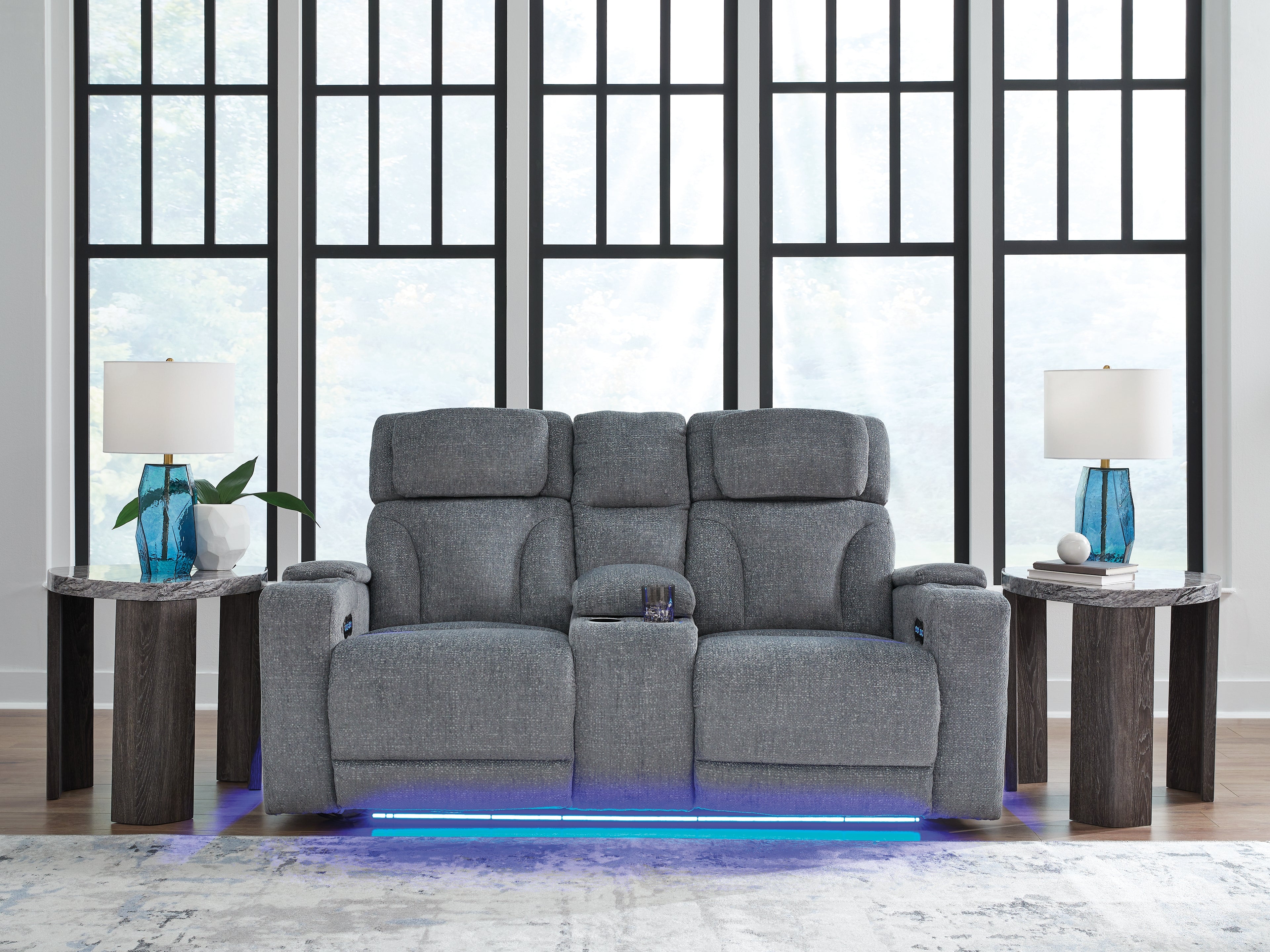 J&M Furniture - Ashley Furniture - Studio Cave Power Reclining Loveseat with Console - PWR REC Loveseat/CON/ADJ HDRST - PC4980218