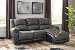 J&M Furniture - Ashley Furniture - Nantahala 3-Piece Reclining Sectional with Chaise - 3-Piece Reclining Sectional with Chaise - 50301S9