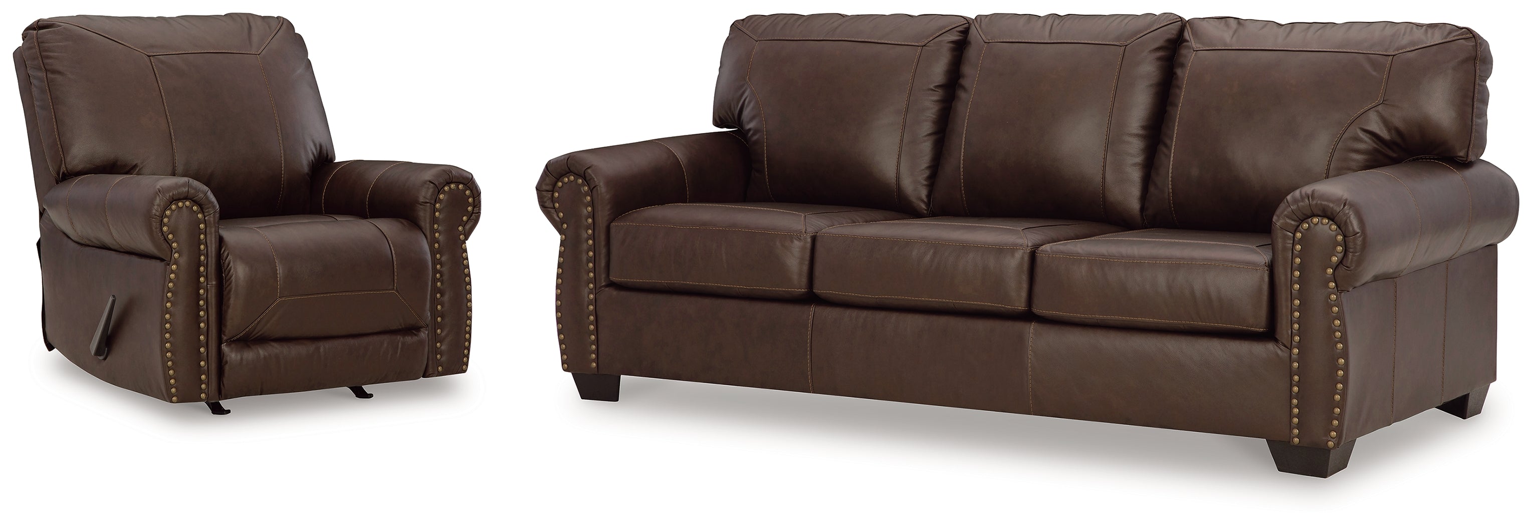 J&M Furniture - Ashley Furniture - Colleton Sofa and Recliner - Sofa and Recliner - 52107U2