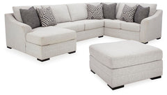 J&M Furniture - Ashley Furniture - Koralynn 3-Piece Sectional and Oversized Accent Ottoman - 3-Piece Sectional and Oversized Accent Ottoman - 54102U1
