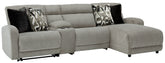 J&M Furniture - Ashley Furniture - Colleyville 4-Piece Power Reclining Sectional with Chaise - 4-Piece Power Reclining Sectional with Chaise - 54405S3