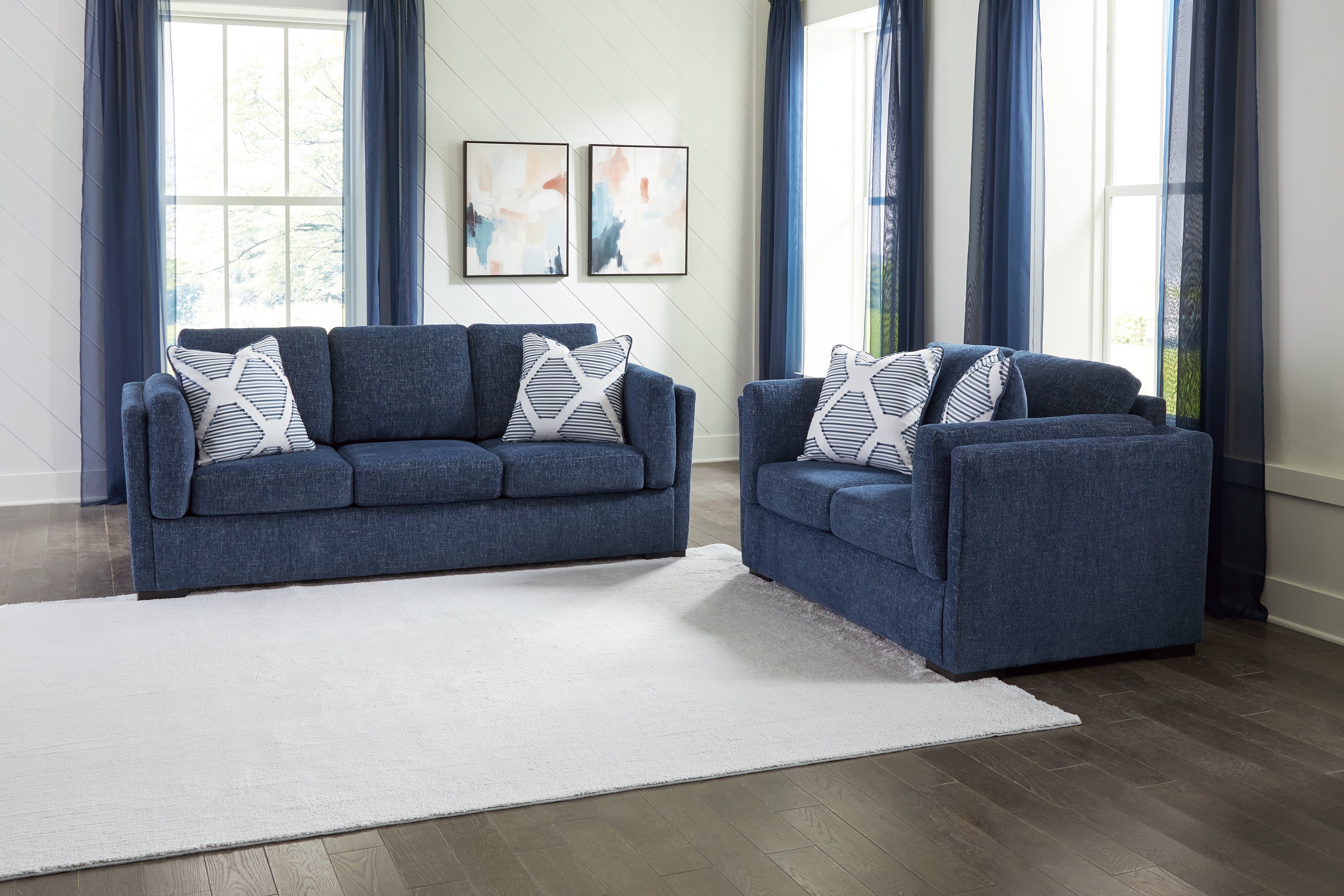 J&M Furniture - Ashley Furniture - Evansley Sofa and Loveseat - Sofa and Loveseat - 54502U2